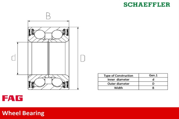 Set Rulment Roata Fag Dacia 713 6311 10