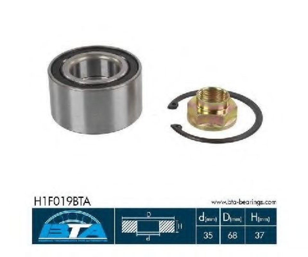Set rulment roata FIAT ALBEA (178) (1996 - 2009) BTA H1F019BTA piesa NOUA