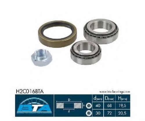 Set rulment roata FIAT DUCATO bus (230) (1994 - 2002) BTA H2C016BTA piesa NOUA