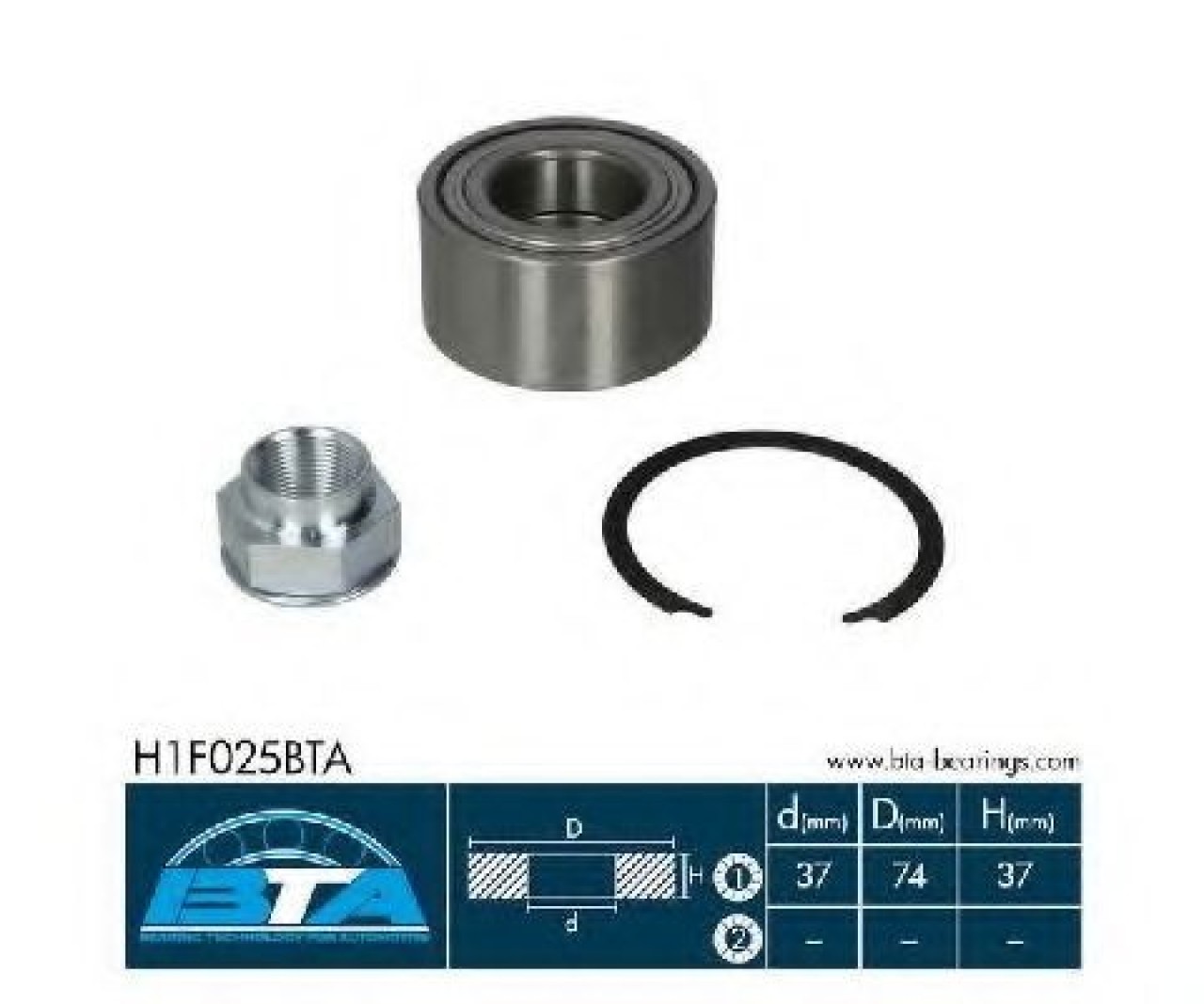 Set rulment roata FIAT STILO (192) (2001 - 2010) BTA H1F025BTA piesa NOUA
