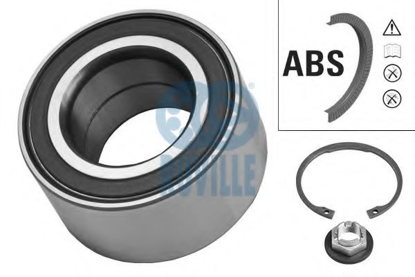 Set rulment roata FORD FIESTA V (JH, JD) (2001 - 2010) RUVILLE 5255 piesa NOUA