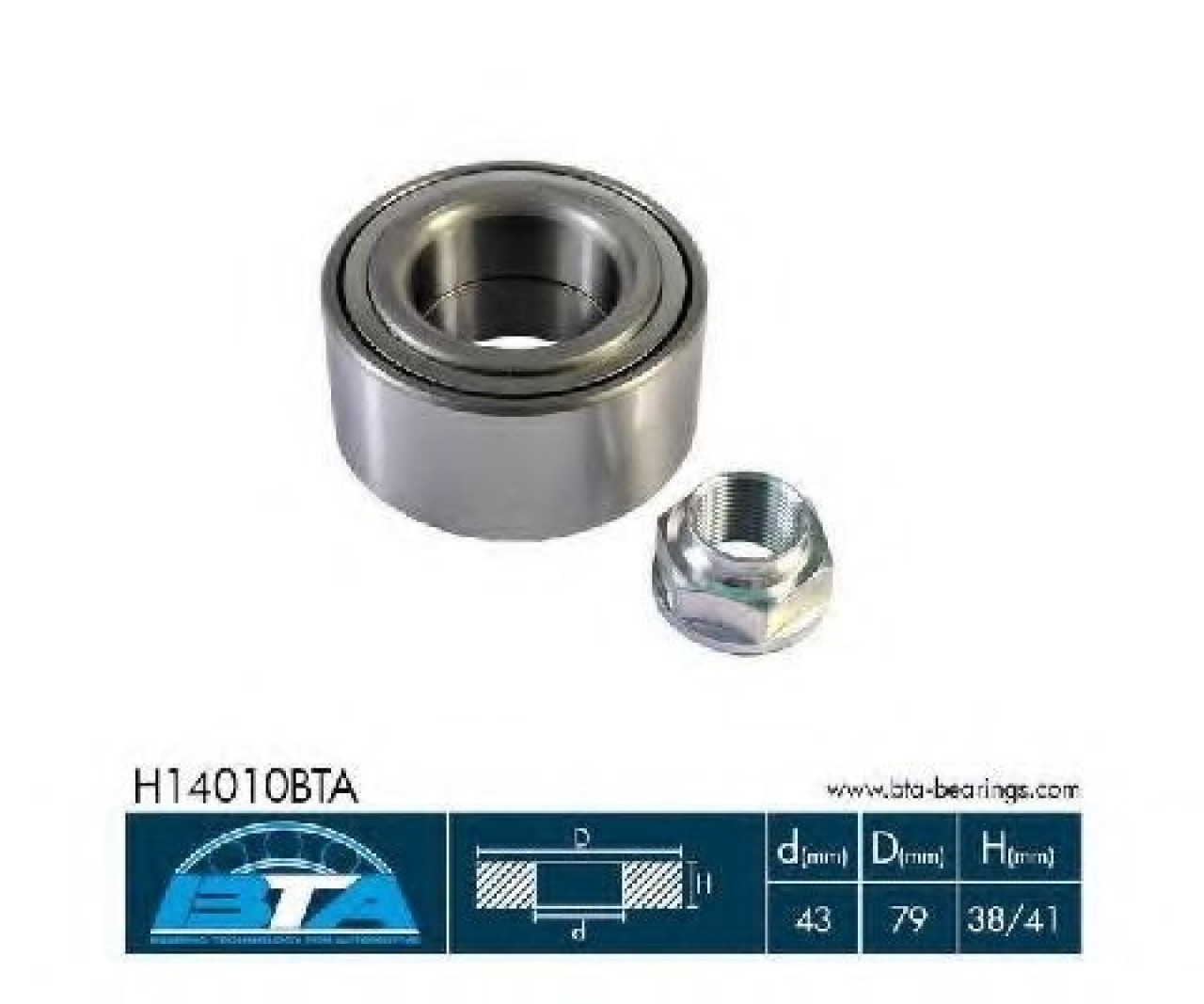 Set rulment roata HONDA HR-V (GH) (1999 - 2006) BTA H14010BTA piesa NOUA