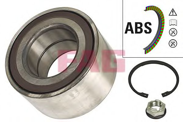 Set rulment roata JAGUAR XF (CC9) (2008 - 2015) FAG 713 6204 10 piesa NOUA