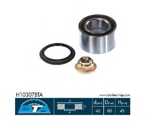 Set rulment roata KIA CARENS II (FJ) (2002 - 2006) BTA H10307BTA piesa NOUA