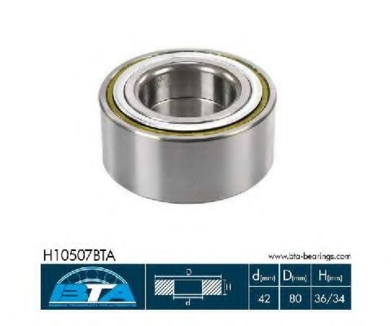 Set rulment roata KIA CERATO (LD) (2004 - 2016) BTA H10507BTA piesa NOUA