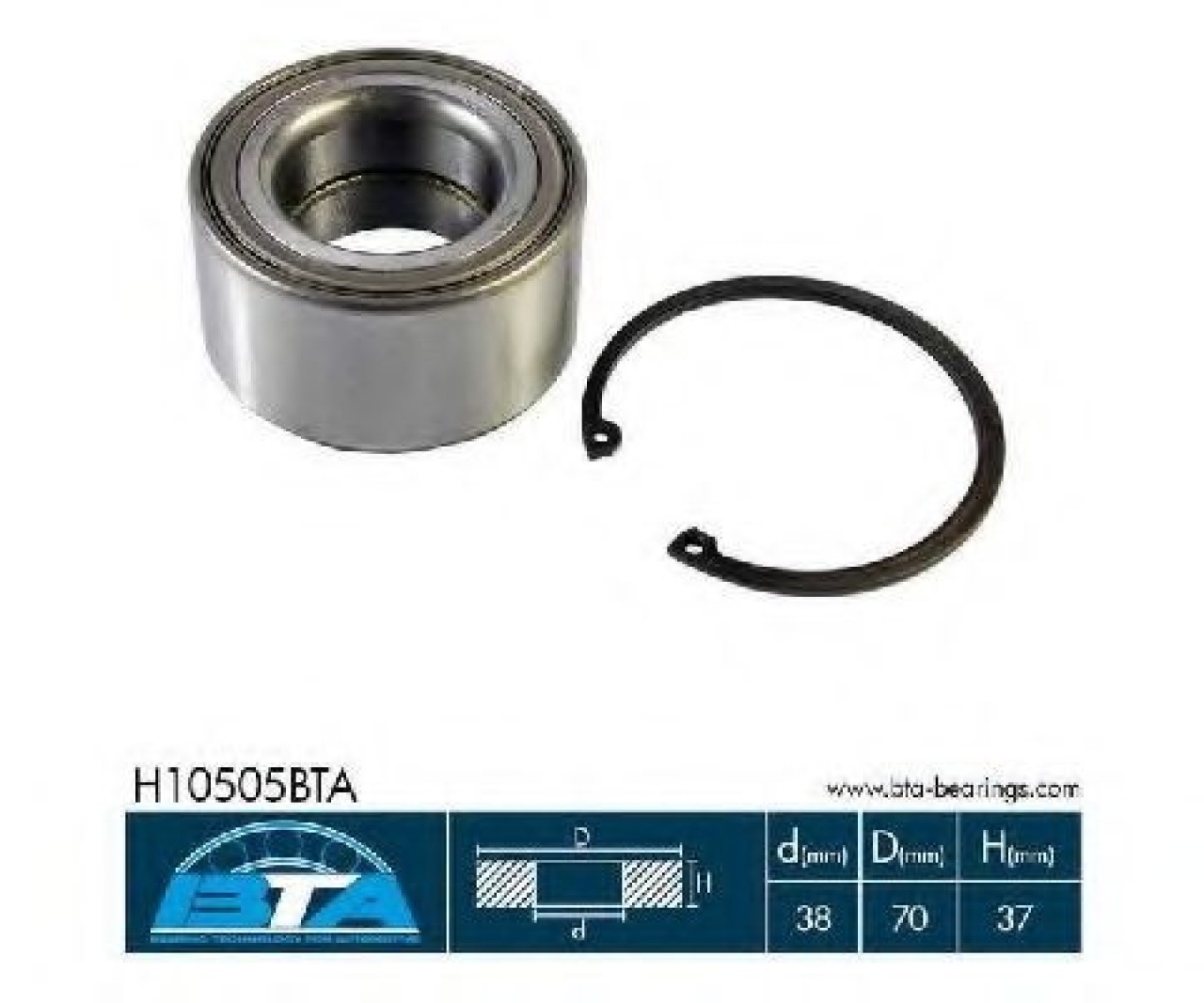 Set rulment roata KIA RIO II (JB) (2005 - 2016) BTA H10505BTA piesa NOUA