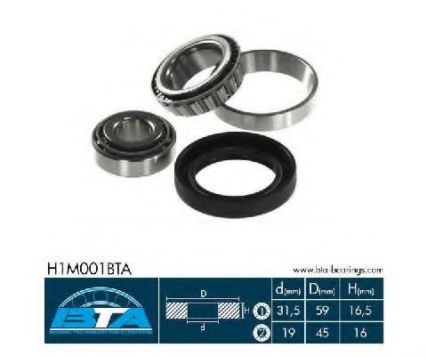Set rulment roata MERCEDES E-CLASS Combi (S124) (1993 - 1996) BTA H1M001BTA piesa NOUA