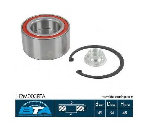 Set rulment roata MERCEDES E-CLASS Combi (S124) (1993 - 1996) BTA H2M003BTA piesa NOUA