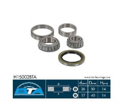 Set rulment roata MITSUBISHI CARISMA (DA) (1995 - 2006) BTA H15002BTA piesa NOUA