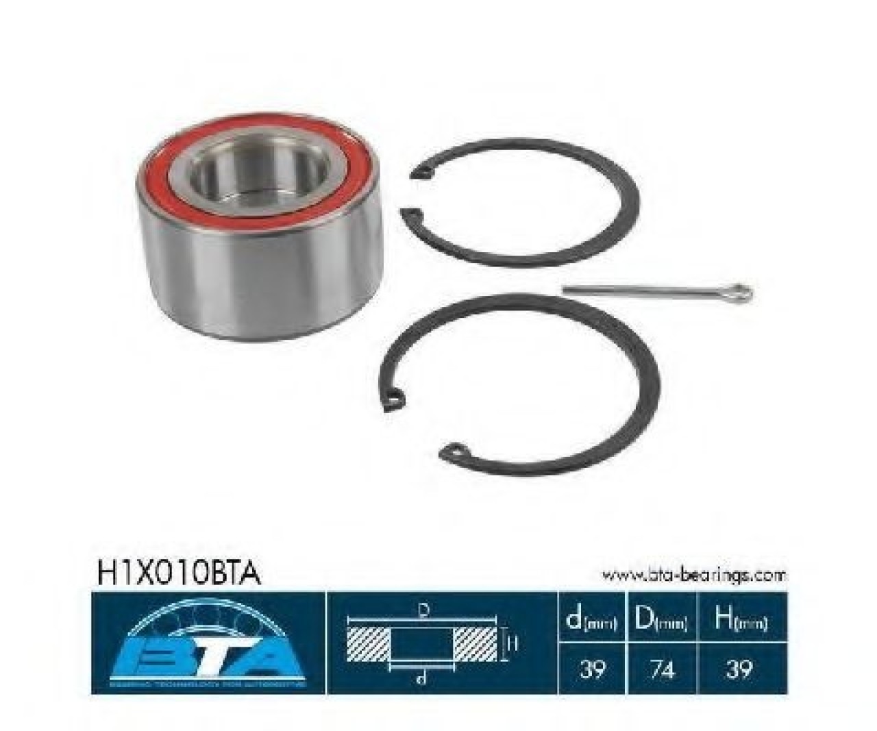 Set rulment roata OPEL ASTRA F Combi (51, 52) (1991 - 1998) BTA H1X010BTA piesa NOUA