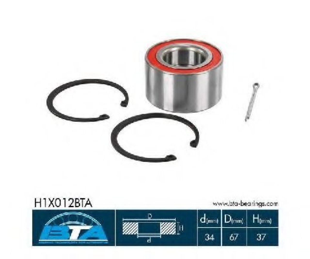 Set rulment roata OPEL CORSA C (F08, F68) (2000 - 2009) BTA H1X012BTA piesa NOUA