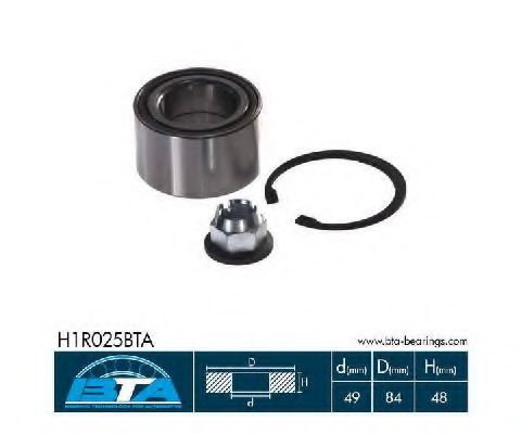 Set rulment roata OPEL MOVANO platou / sasiu (U9, E9) (1998 - 2010) BTA H1R025BTA piesa NOUA