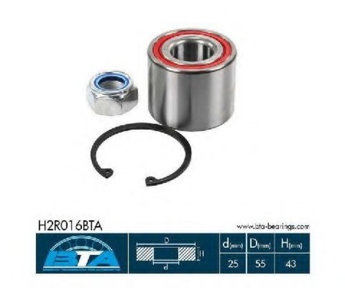 Set rulment roata RENAULT KANGOO (KC0/1) (1997 - 2007) BTA H2R016BTA piesa NOUA
