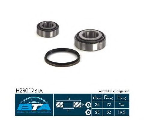 Set rulment roata RENAULT MASTER I bus (T) (1980 - 1998) BTA H2R017BTA piesa NOUA