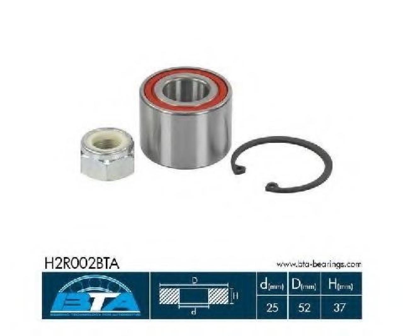 Set rulment roata RENAULT SYMBOL I (LB0/1/2) (1998 - 2008) BTA H2R002BTA piesa NOUA