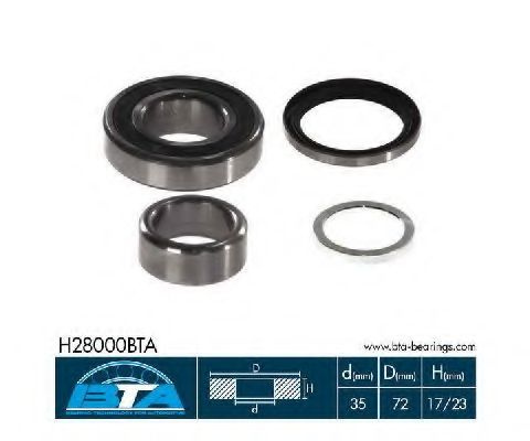 Set rulment roata SUZUKI JIMNY (FJ) (1998 - 2016) BTA H28000BTA piesa NOUA