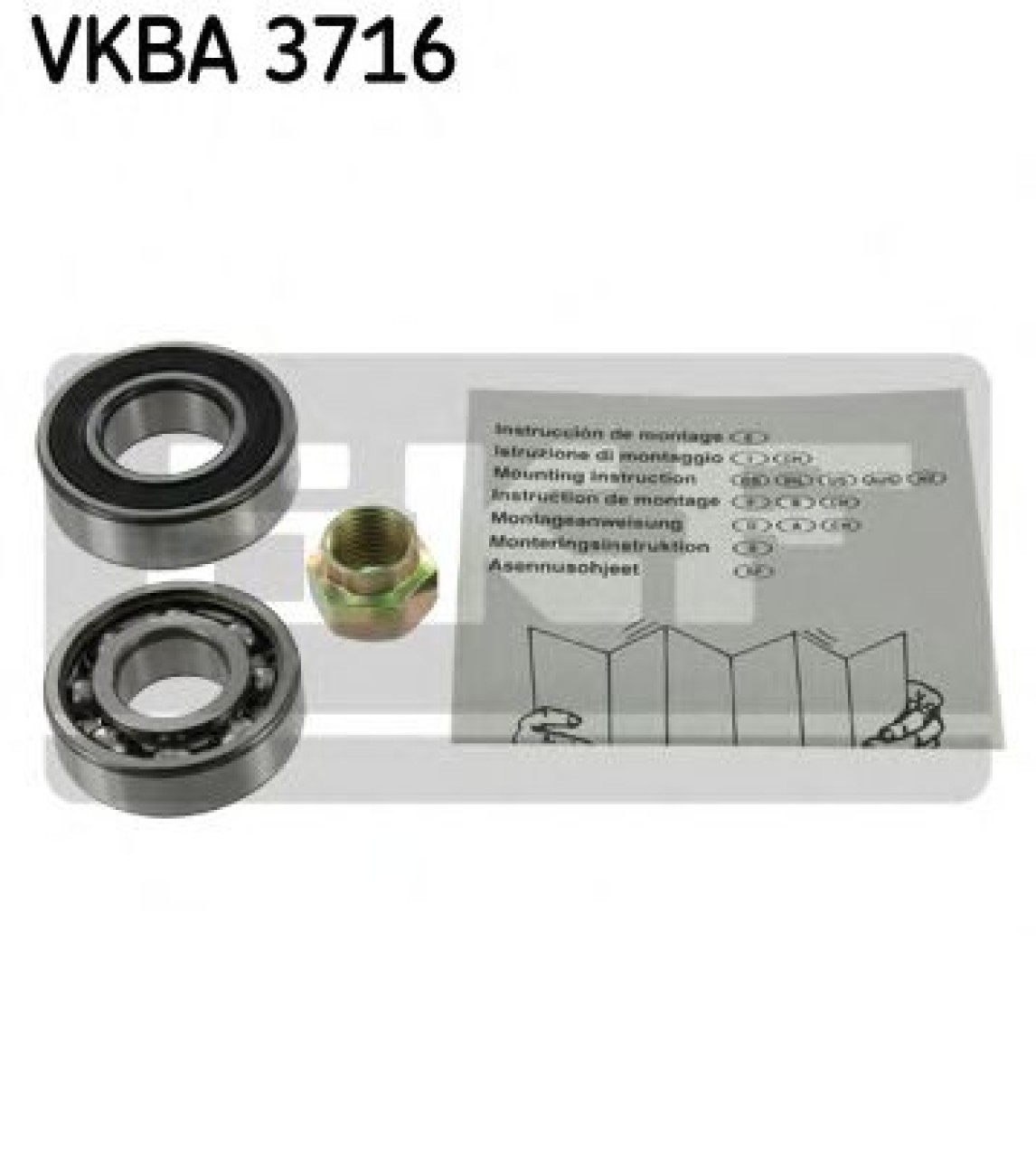 Set rulment roata SUZUKI WAGON R+ (EM) (1997 - 2000) SKF VKBA 3716 piesa NOUA