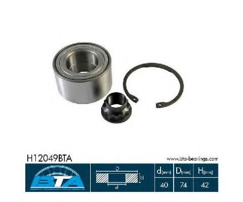 Set rulment roata TOYOTA AVENSIS (T25) (2003 - 2008) BTA H12049BTA piesa NOUA