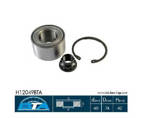 Set rulment roata TOYOTA AVENSIS (T25) (2003 - 2008) BTA H12049BTA piesa NOUA