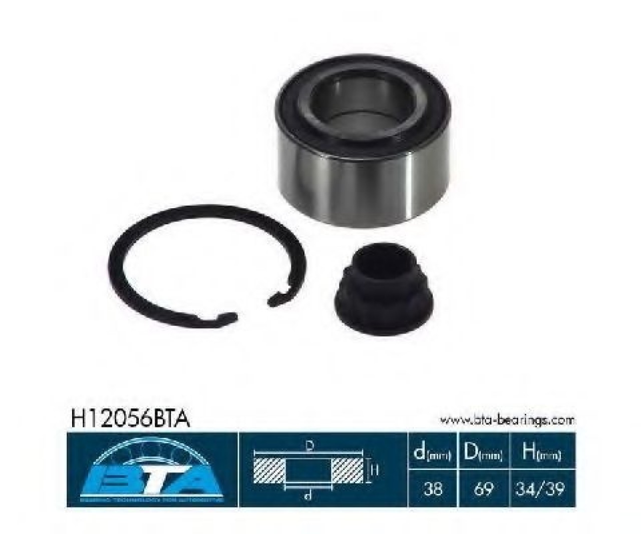 Set rulment roata TOYOTA AYGO (WNB1, KGB1) (2005 - 2014) BTA H12056BTA piesa NOUA