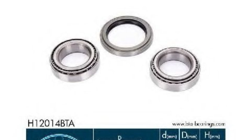 Set rulment roata TOYOTA HILUX II pick-up (LN8, RN5, LN6, YN6, YN5, LN5, RN6) (1983 - 2005) BTA H12014BTA piesa NOUA