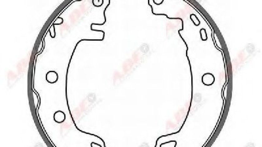 Set saboti frana ALFA ROMEO 145 (930) (1994 - 2001) ABE C0R006ABE piesa NOUA