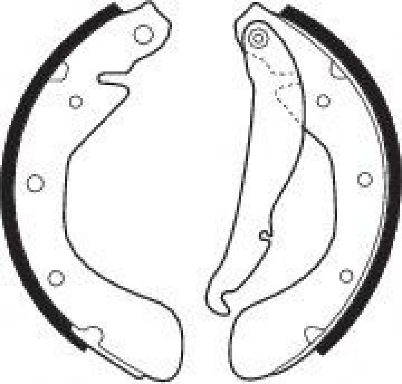 Set saboti frana ALFA ROMEO 145 (930) (1994 - 2001) FERODO FSB334 piesa NOUA
