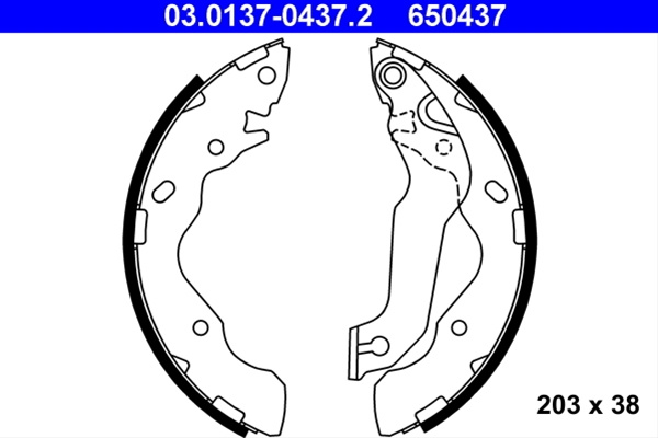 Set Saboti Frana Ate Hyundai 03.0137-0437.2