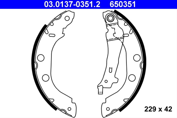 Set Saboti Frana Ate Nissan 03.0137-0351.2