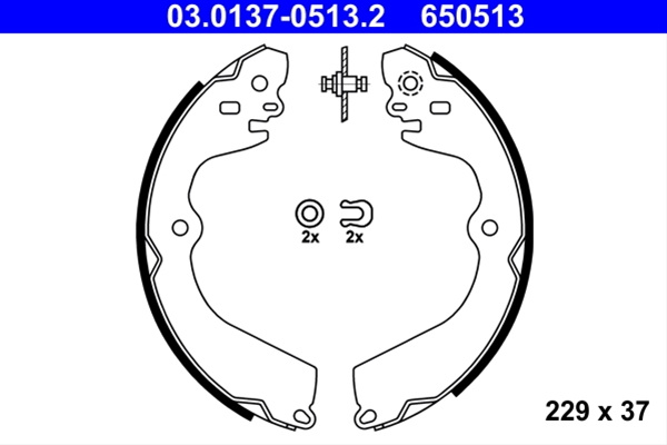 Set Saboti Frana Ate Nissan 03.0137-0513.2