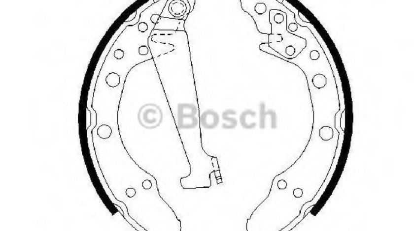 Set saboti frana AUDI A2 (8Z0) (2000 - 2005) BOSCH 0 986 487 270 piesa NOUA