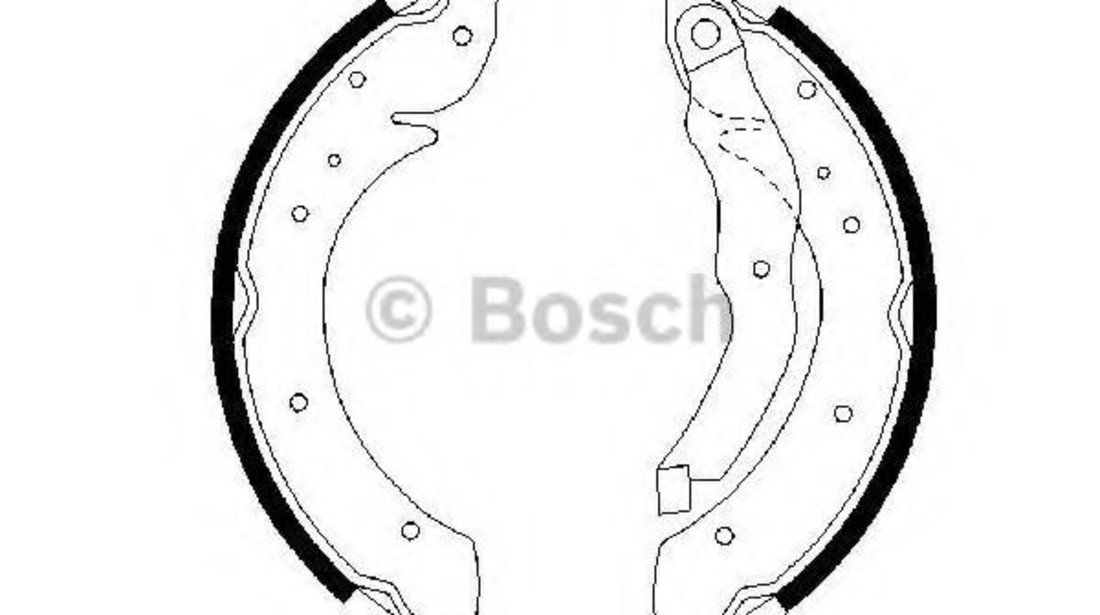 Set saboti frana BMW Seria 3 Cabriolet (E36) (1993 - 1999) BOSCH 0 986 487 327 piesa NOUA