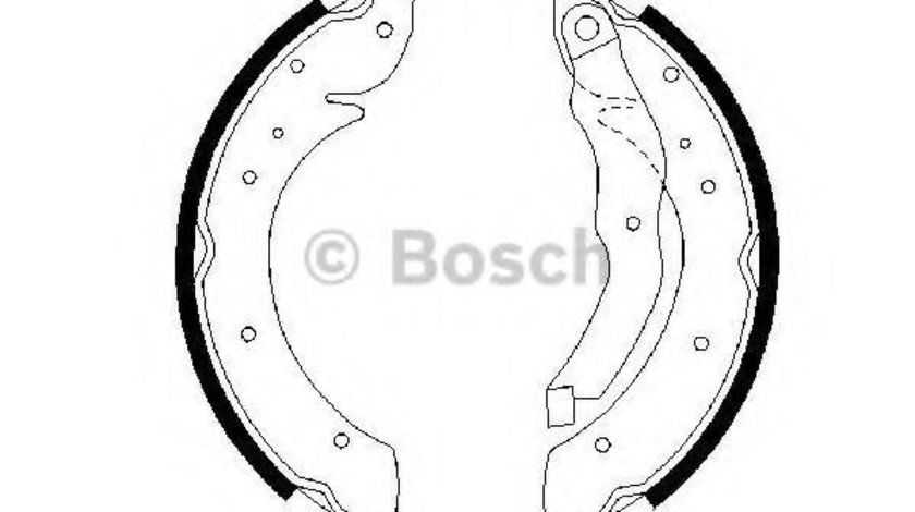 Set saboti frana BMW Seria 3 Cabriolet (E36) (1993 - 1999) BOSCH 0 986 487 327 piesa NOUA