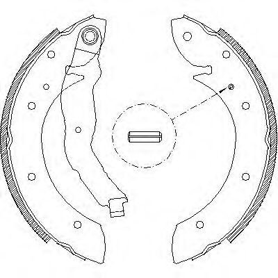 Set saboti frana BMW Seria 3 Cupe (E36) (1992 - 1999) REMSA 4396.00 piesa NOUA