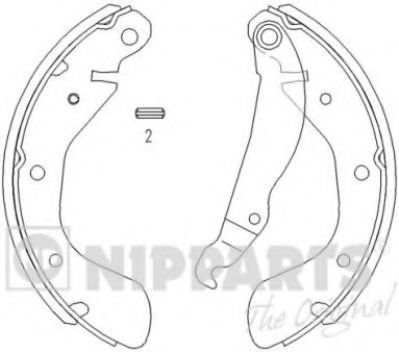 Set saboti frana CHEVROLET LACETTI (J200) (2003 - 2016) NIPPARTS J3500900 piesa NOUA