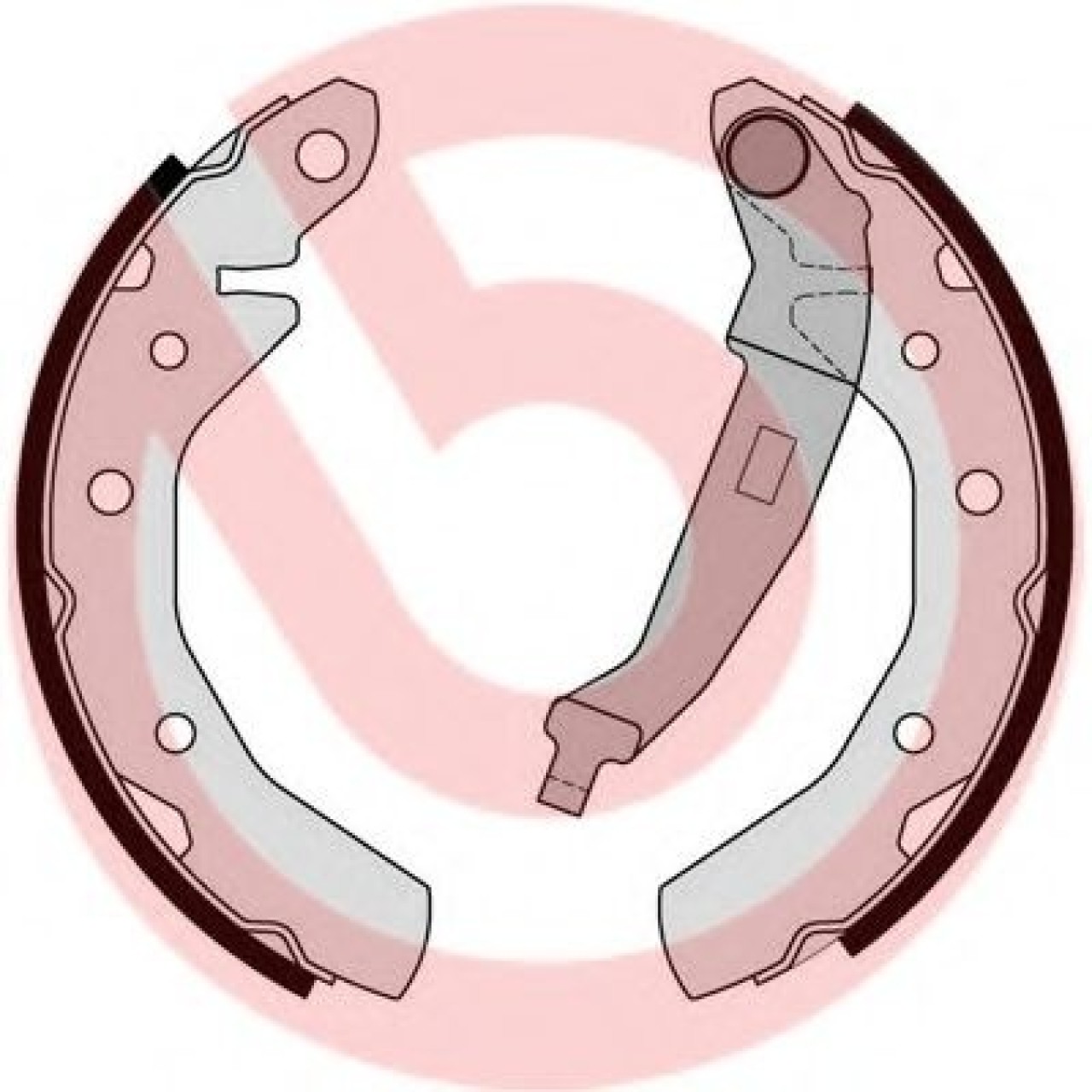 Set saboti frana CHEVROLET SPARK (2005 - 2016) BREMBO S 10 517 piesa NOUA