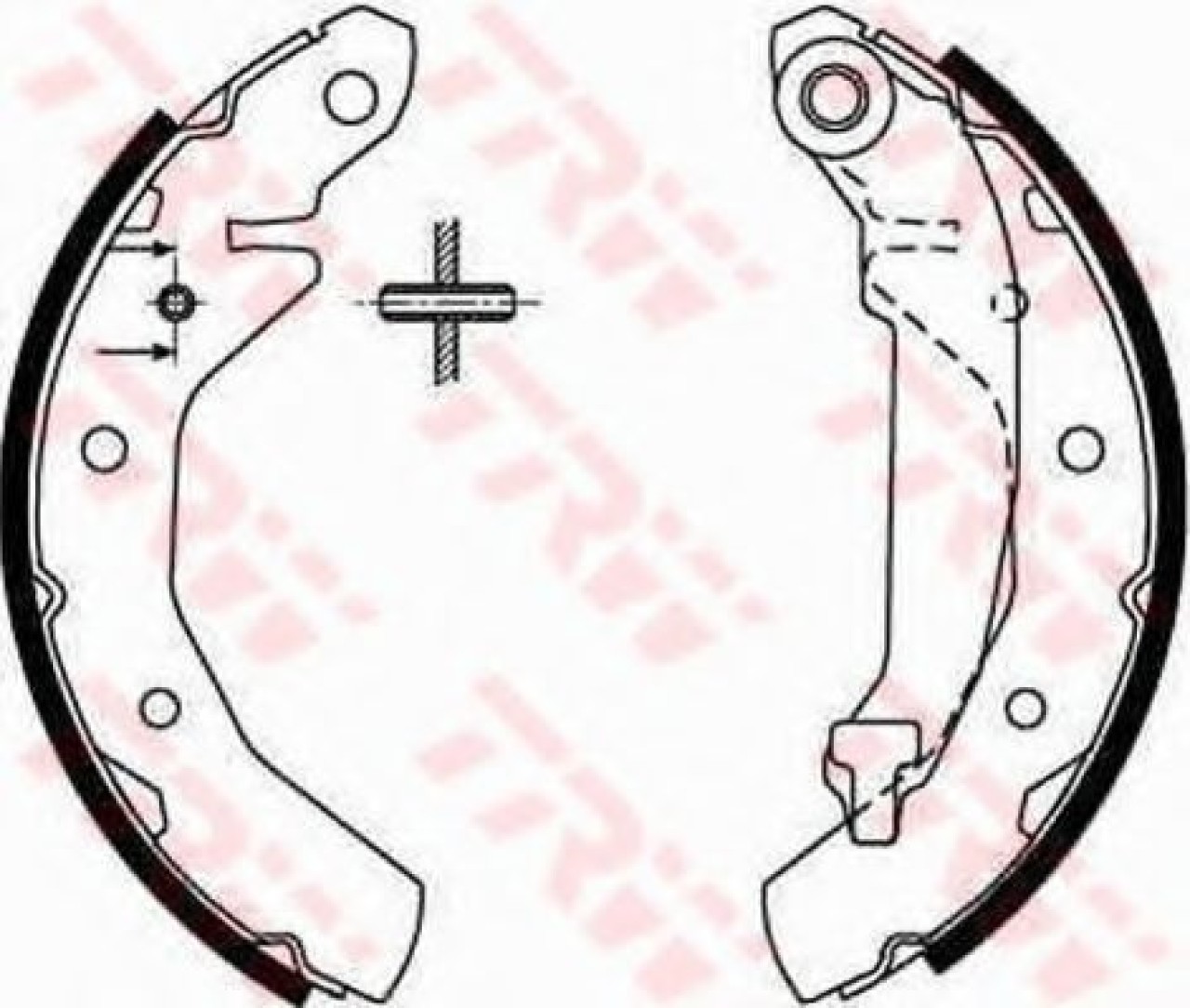 Set saboti frana CHEVROLET SPARK (2005 - 2016) TRW GS8645 piesa NOUA