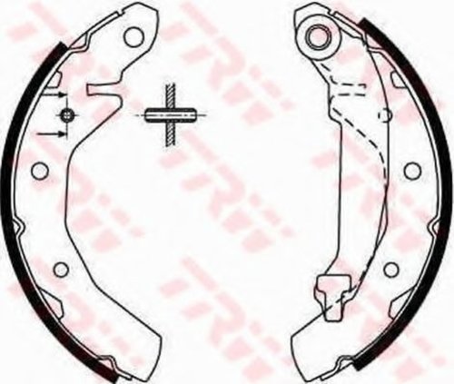 Set saboti frana CHEVROLET SPARK (2005 - 2016) TRW GS8645 piesa NOUA