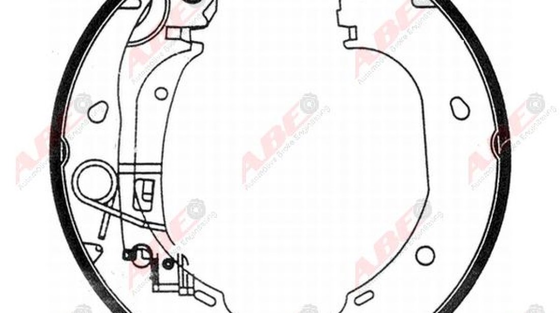 Set saboti frana CITROËN JUMPER nadwozie pe?ne 230L Producator ABE C0F025ABE