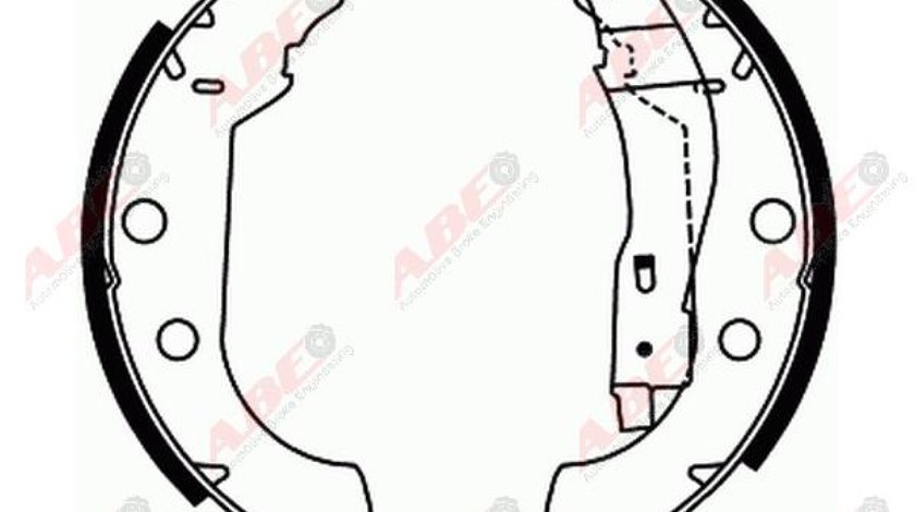 Set saboti frana CITROËN XSARA Break N2 Producator ABE C0P029ABE