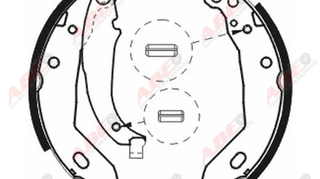 Set saboti frana CITROËN ZX N2 Producator ABE C0P003ABE