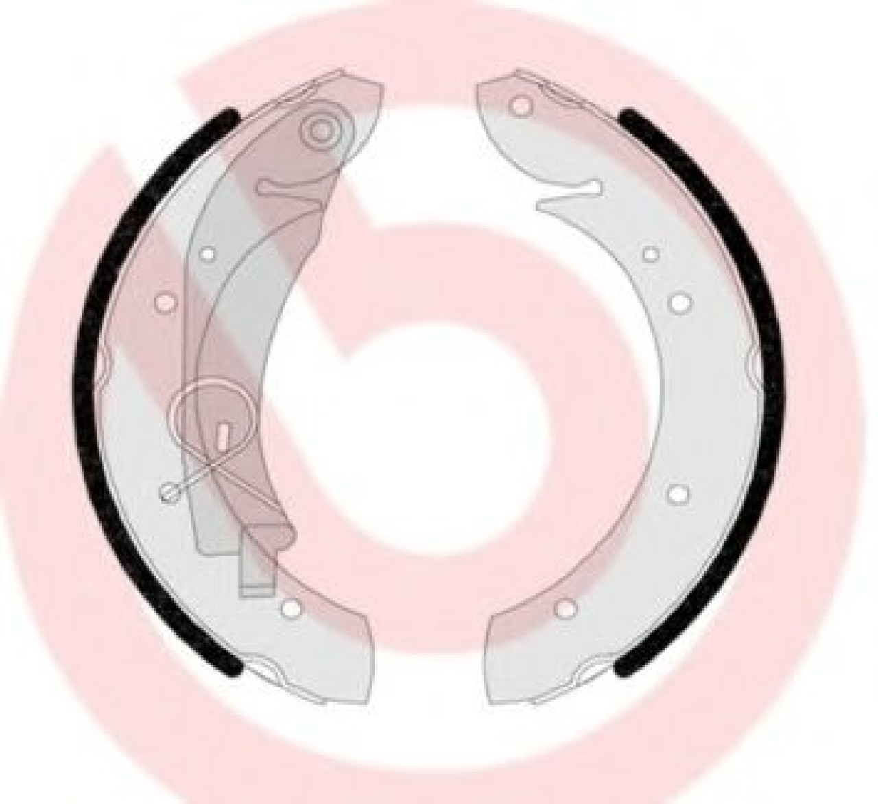 Set saboti frana CITROEN BERLINGO (MF) (1996 - 2016) BREMBO S 61 524 piesa NOUA