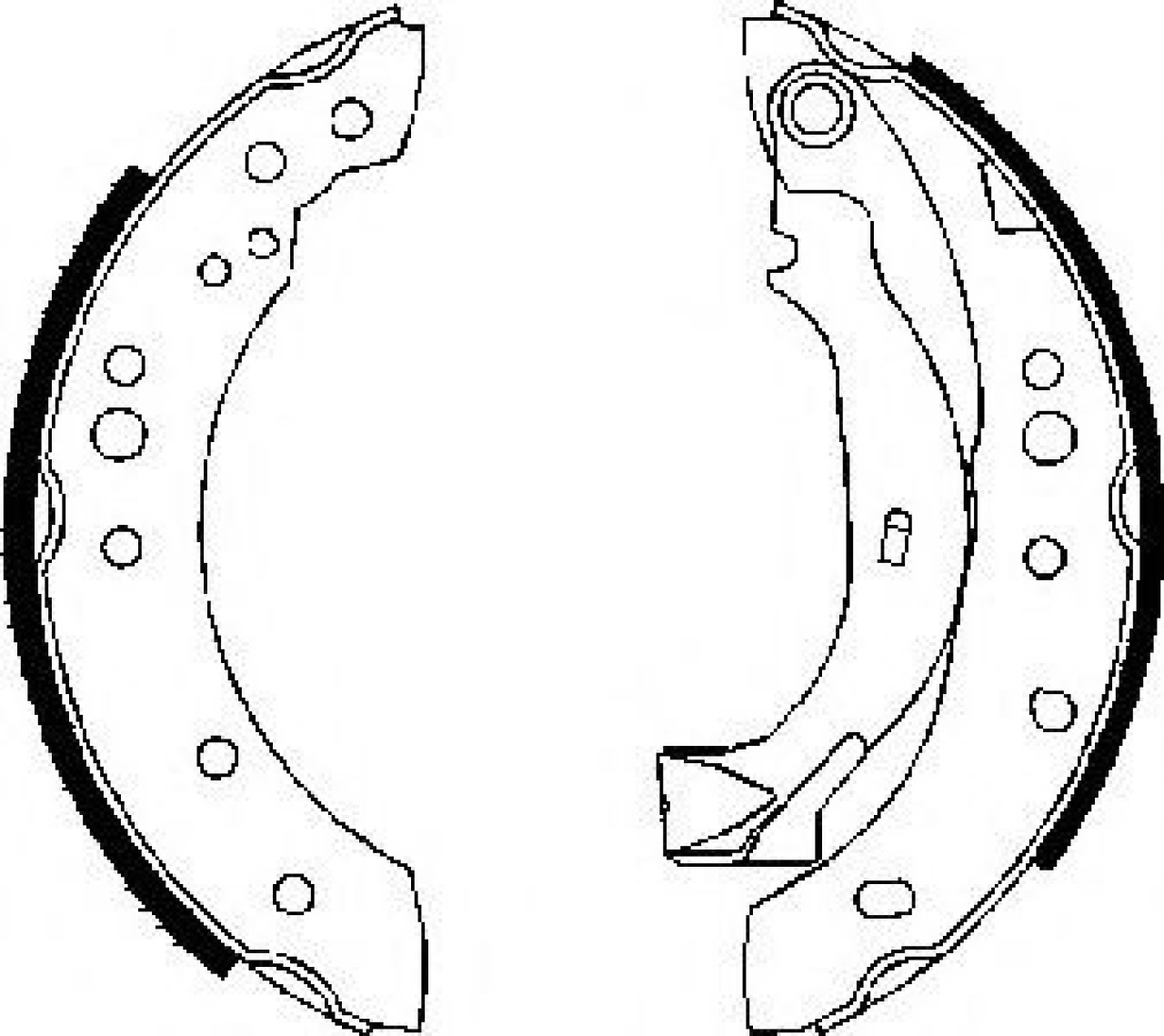 Set saboti frana CITROEN C2 ENTERPRISE (2009 - 2016) FERODO FSB626 piesa NOUA