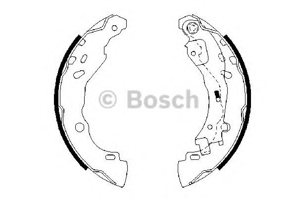 Set saboti frana CITROEN C3 I (FC) (2002 - 2016) BOSCH 0 986 487 690 piesa NOUA