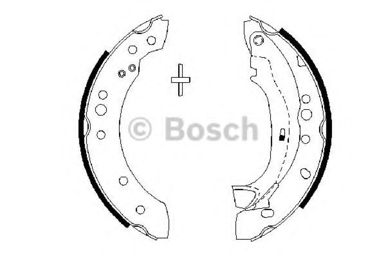 Set saboti frana CITROEN C3 I (FC) (2002 - 2016) BOSCH 0 986 487 664 piesa NOUA