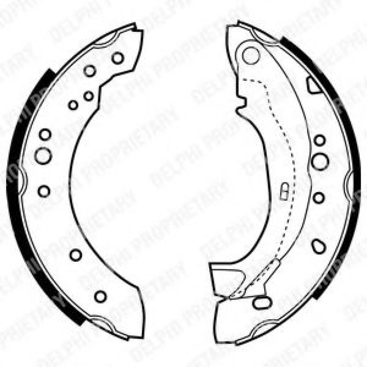 Set saboti frana CITROEN C3 I (FC) (2002 - 2016) DELPHI LS1921 piesa NOUA