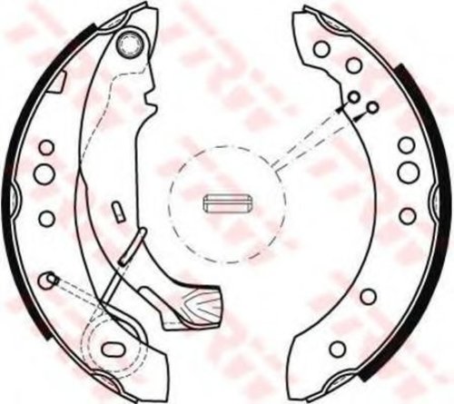 Set saboti frana CITROEN C3 I (FC) (2002 - 2016) TRW GS8467 piesa NOUA