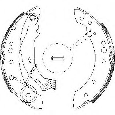 Set saboti frana CITROEN C3 II (2009 - 2016) REMSA 4149.00 piesa NOUA