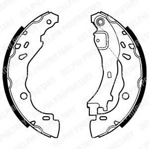 Set saboti frana CITROEN C3 Pluriel (HB) (2003 - 2016) DELPHI LS1975 piesa NOUA