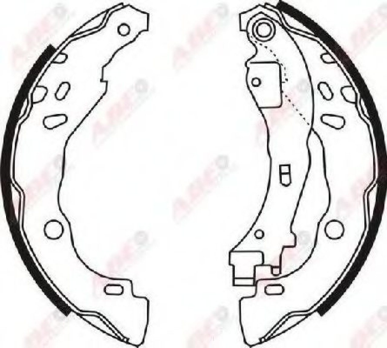 Set saboti frana CITROEN C3 Pluriel (HB) (2003 - 2016) ABE C0C020ABE piesa NOUA